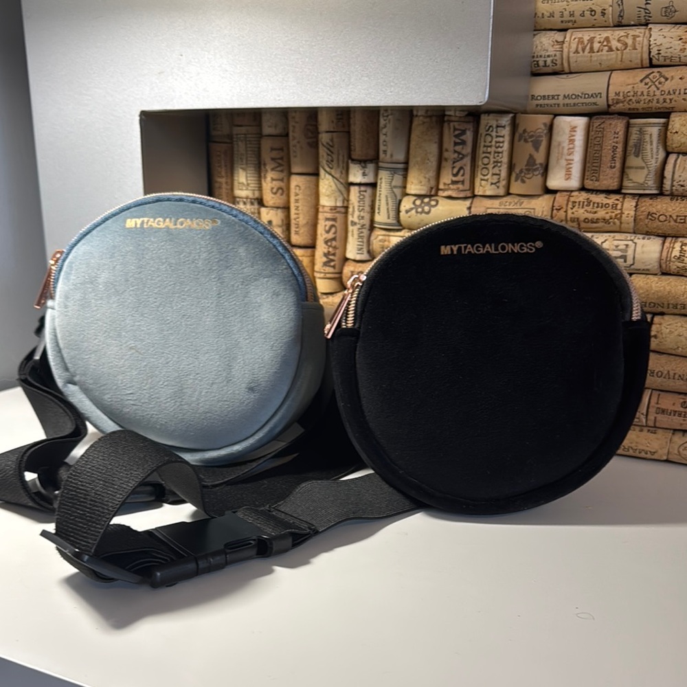 2 for $20 MYTAGALONGS Blue and Black Belt Bag